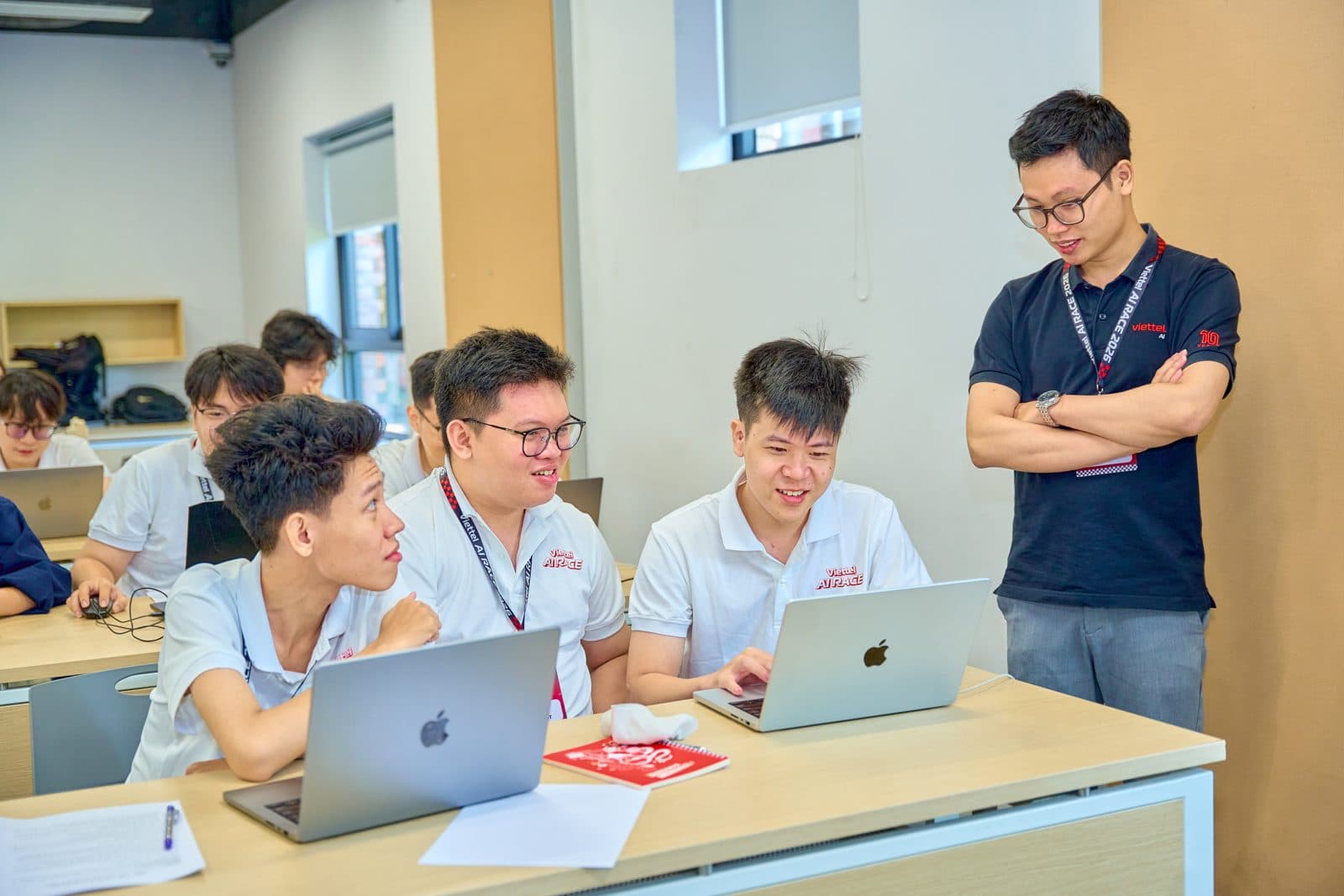 Team working through the problem at Viettel AI Race 2026