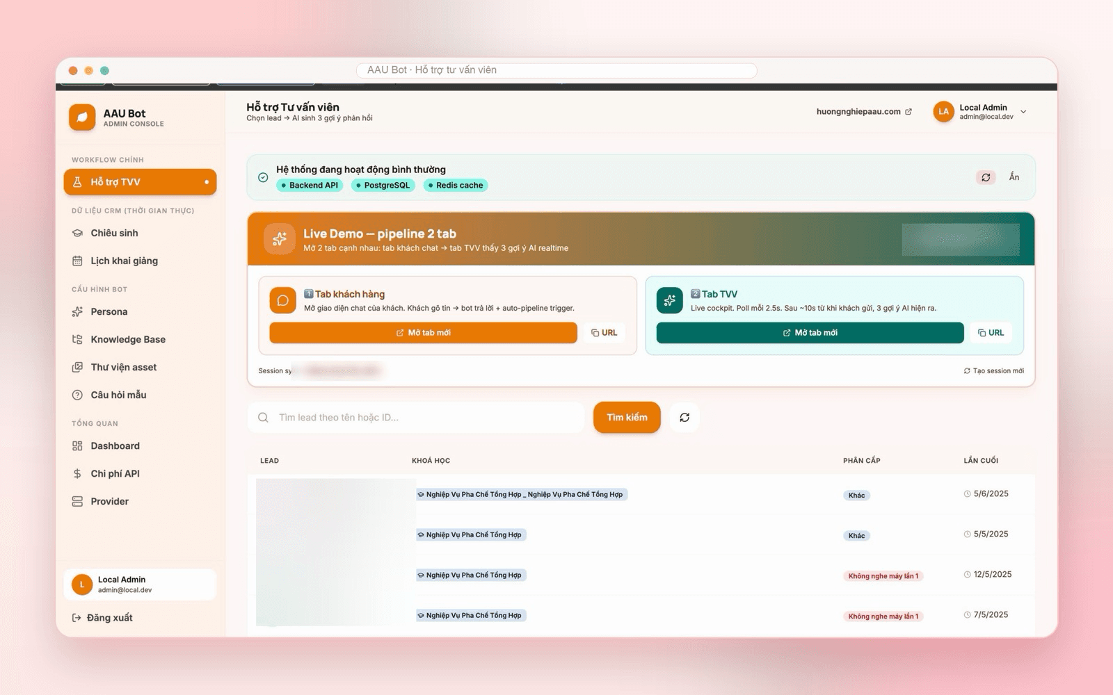 AI Agent Consultant — Hướng Nghiệp Á Âu